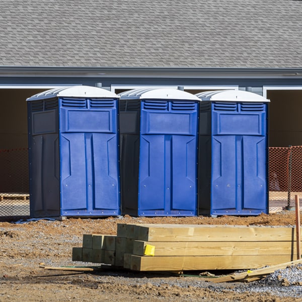 how can i report damages or issues with the portable restrooms during my rental period in Spalding NE